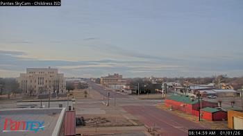 Weather camera view of Childress ISD.