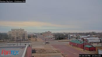 Weather camera view of Childress ISD.