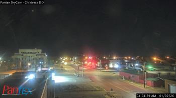 Weather camera view of Childress ISD.