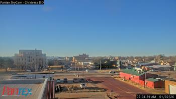 Weather camera view of Childress ISD.