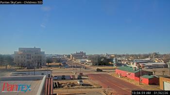 Weather camera view of Childress ISD.