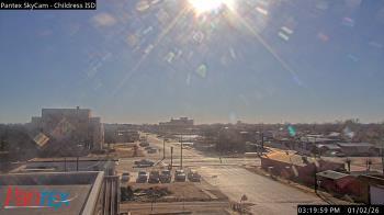 Weather camera view of Childress ISD.