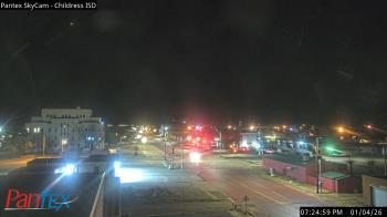 Weather camera view of Childress ISD.