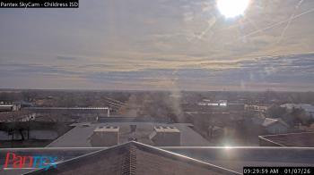 Weather camera view of Childress ISD.