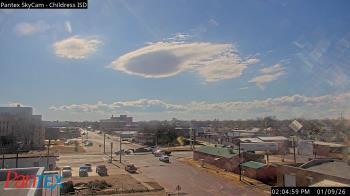 Weather camera view of Childress ISD.