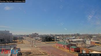 Weather camera view of Childress ISD.