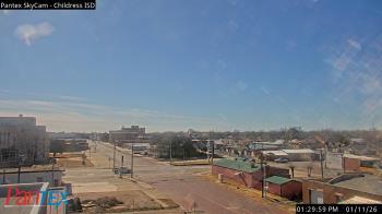 Weather camera view of Childress ISD.