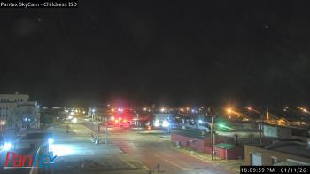 Weather camera view of Childress ISD.