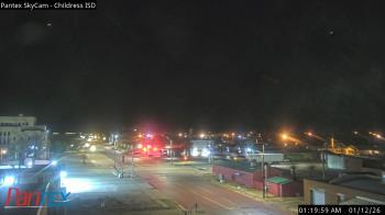 Weather camera view of Childress ISD.