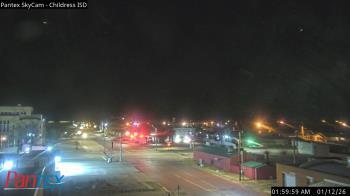 Weather camera view of Childress ISD.