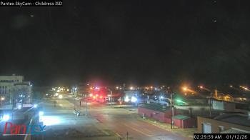 Weather camera view of Childress ISD.