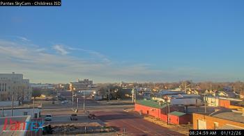 Weather camera view of Childress ISD.