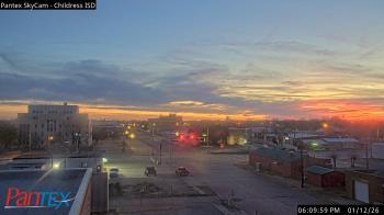 Weather camera view of Childress ISD.