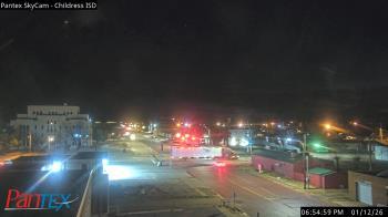 Weather camera view of Childress ISD.