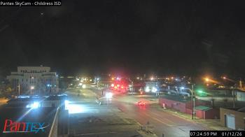 Weather camera view of Childress ISD.