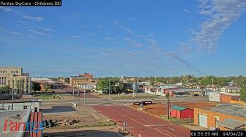 Weather camera view of Childress ISD.