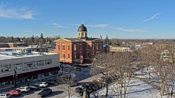 Weather camera view of City of Woodstock.