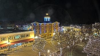 Weather camera view of City of Woodstock.