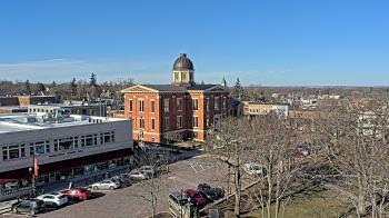 Weather camera view of City of Woodstock.