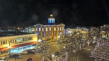 Weather camera view of City of Woodstock.