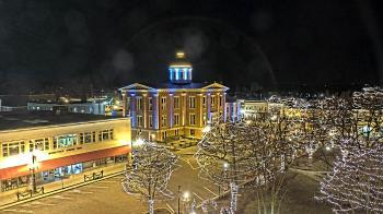 Weather camera view of City of Woodstock.