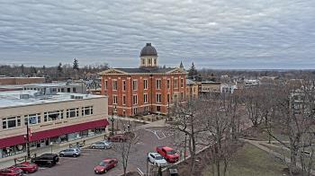 Weather camera view of City of Woodstock.
