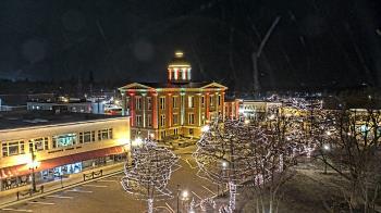 Weather camera view of City of Woodstock.