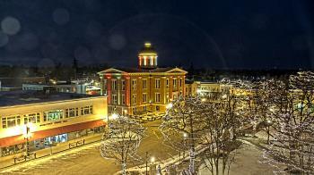 Weather camera view of City of Woodstock.