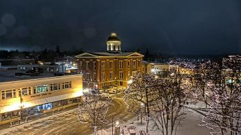 Weather camera view of City of Woodstock.