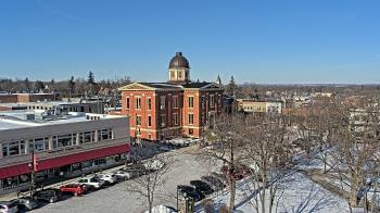 Weather camera view of City of Woodstock.