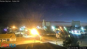 Weather camera view of Follett ISD.