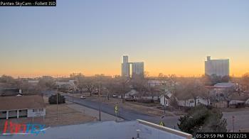 Weather camera view of Follett ISD.