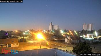 Weather camera view of Follett ISD.