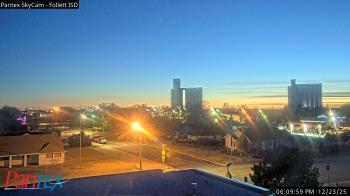 Weather camera view of Follett ISD.