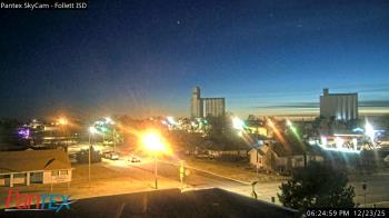 Weather camera view of Follett ISD.