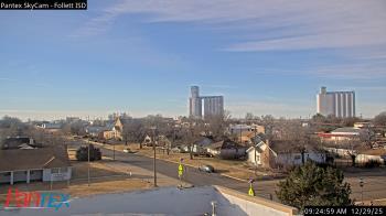 Weather camera view of Follett ISD.