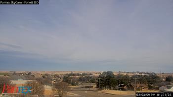 Weather camera view of Follett ISD.