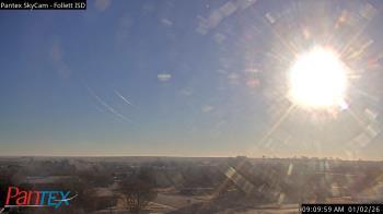 Weather camera view of Follett ISD.