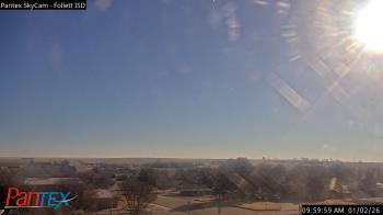 Weather camera view of Follett ISD.