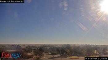 Weather camera view of Follett ISD.