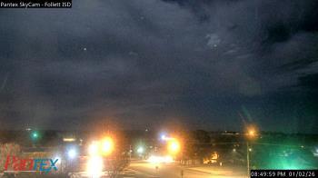 Weather camera view of Follett ISD.