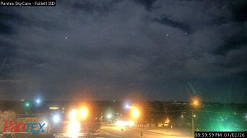 Weather camera view of Follett ISD.