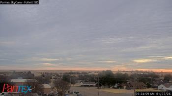 Weather camera view of Follett ISD.