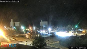 Weather camera view of Follett ISD.