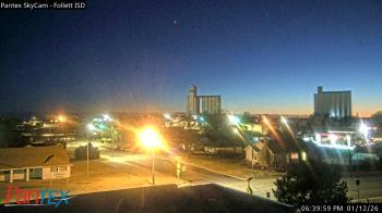 Weather camera view of Follett ISD.