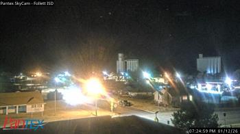 Weather camera view of Follett ISD.