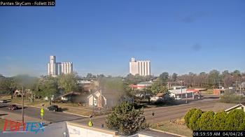 Weather camera view of Follett ISD.