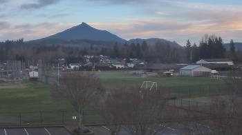 Weather camera view of Granite Falls High School.