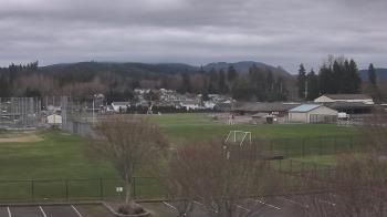 Weather camera view of Granite Falls High School.