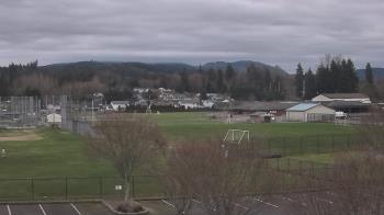 Weather camera view of Granite Falls High School.